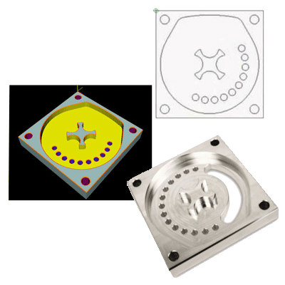 ייבוא קובץ DXF שרטוט G-CODE כרסומת CNC תוכנה תכנות CAM CAD